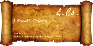 Lábodi Csaba névjegykártya